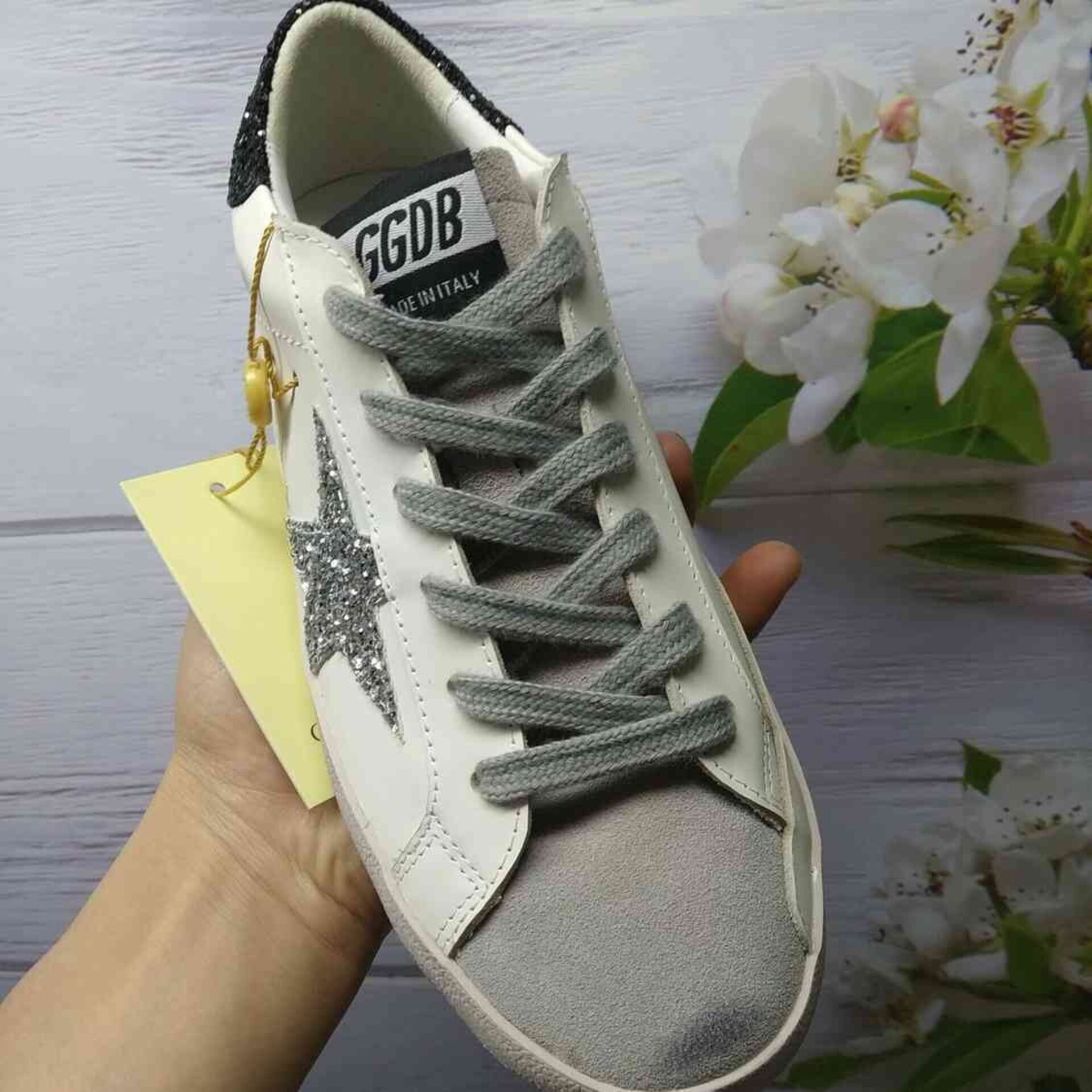 golden goose negras y platedas - 6