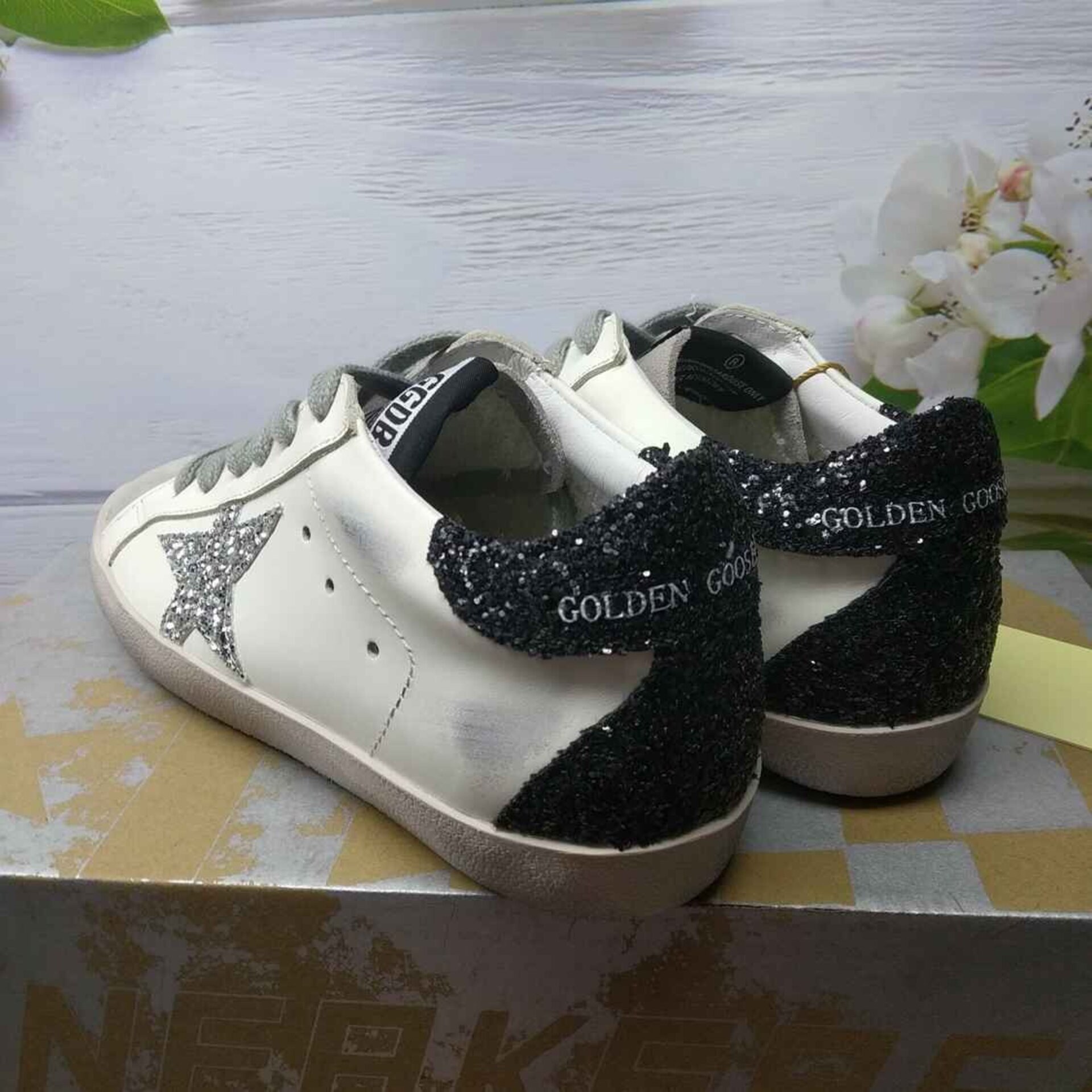 golden goose negras y platedas - 2